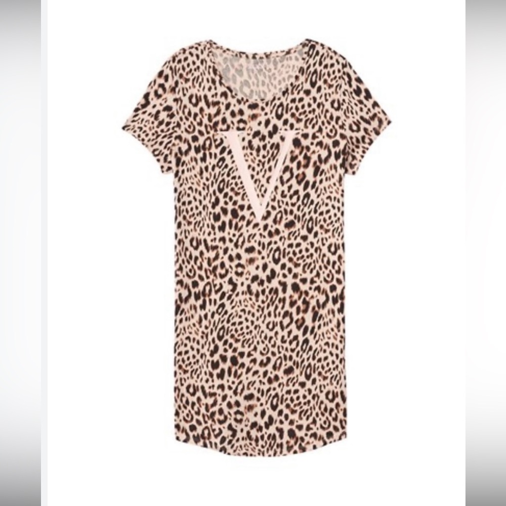 Victorias Secret V MONOGRAM Super Soft Sleepshirt Night Gown Pajamas 
Medium